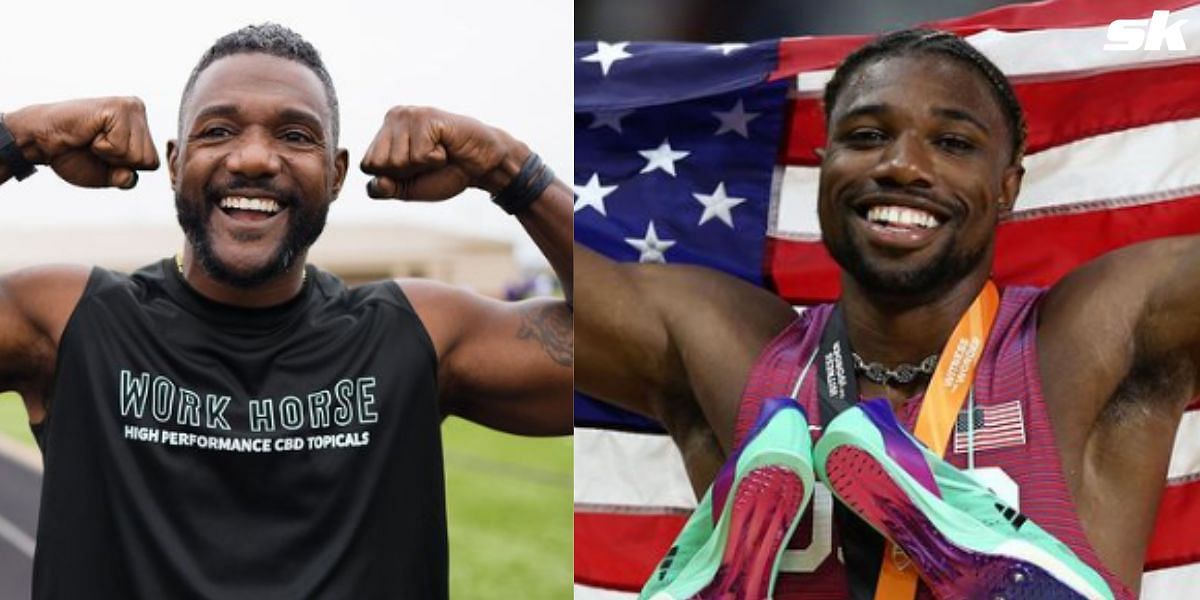 Justin Gatlin advises Noah Lyles on his Olympic goals.