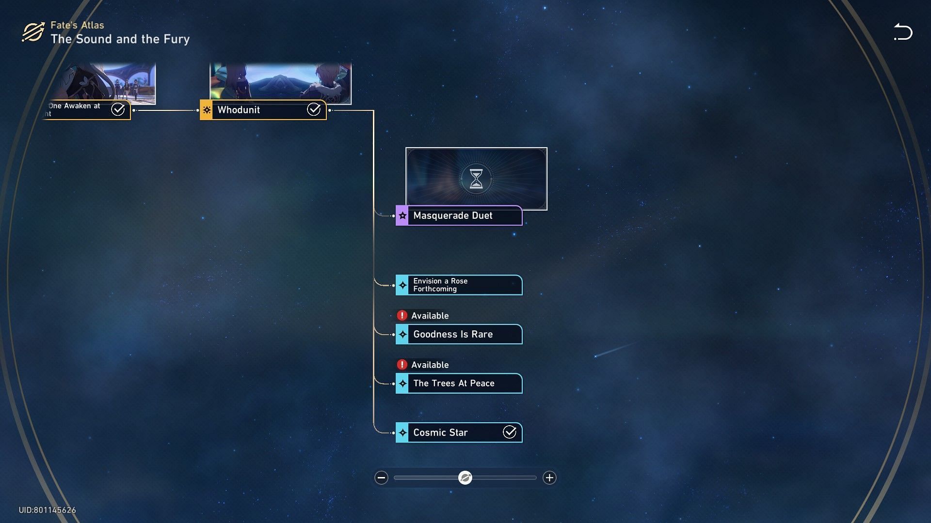 You can check Fate&#039;s Atlas to learn which quests you will need to complete (Image via HoYoverse)
