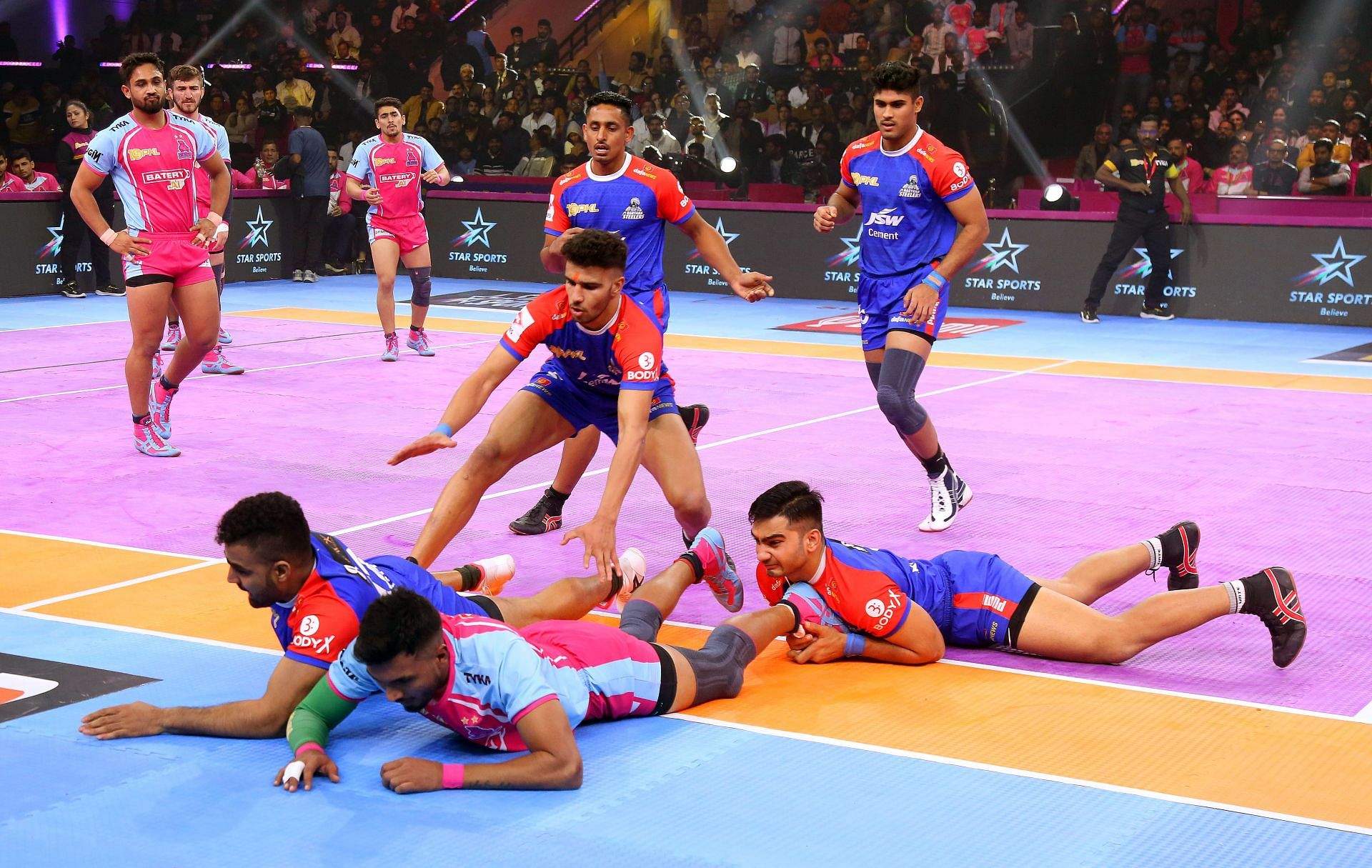 Jaipur Pink Panthers vs Haryana Steelers (Credit: PKL)