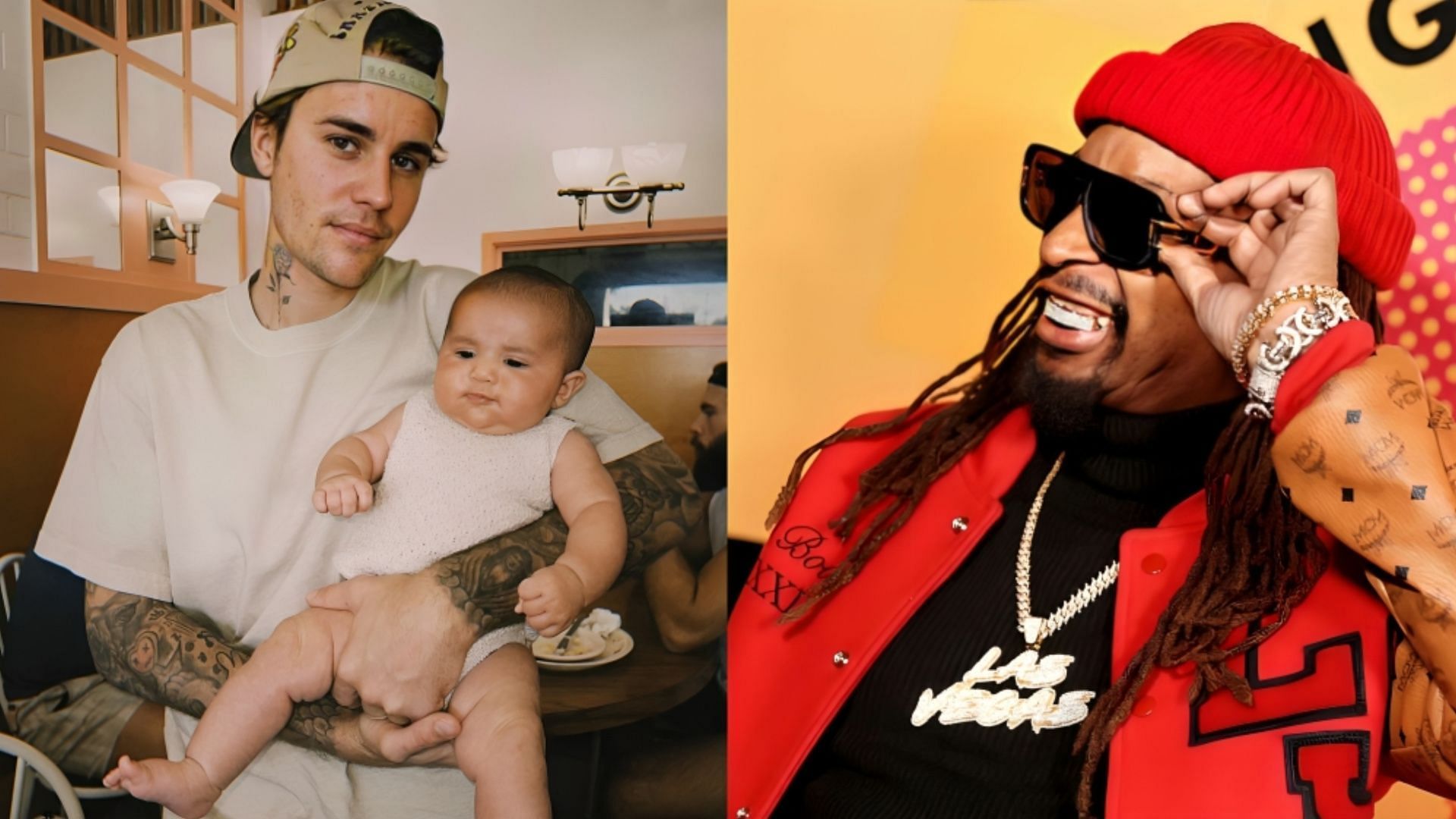 Lil Jon recently opened up about Bieber not performing during the Super Bowl 2024 (Image via Facebook/Justin Bieber/Lil Jon)