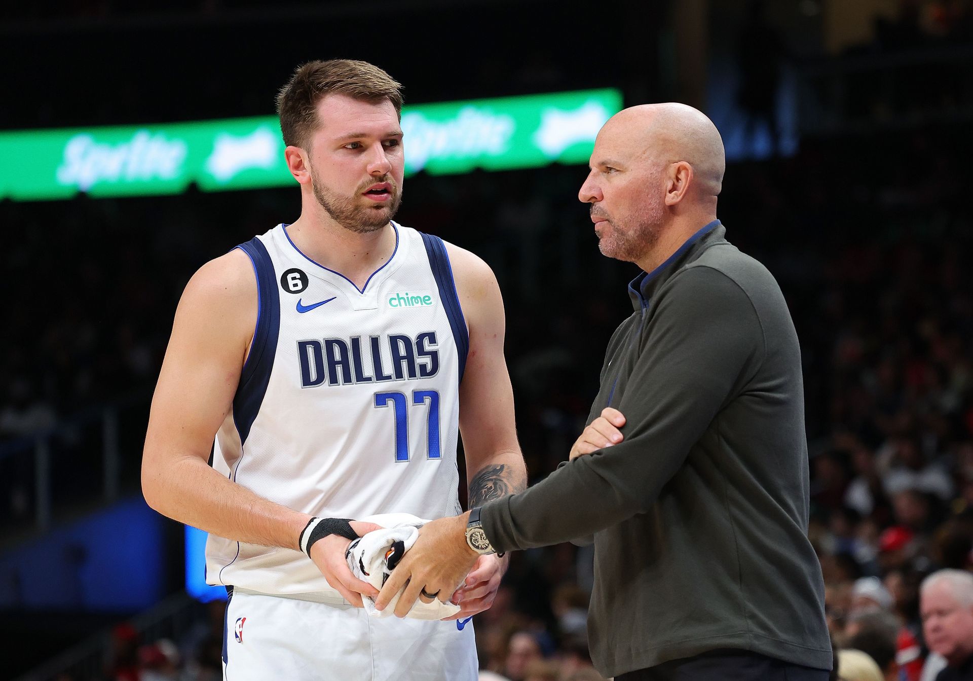 Luka Doncic and Jason Kidd (Photo by Kevin C. Cox/Getty Images)