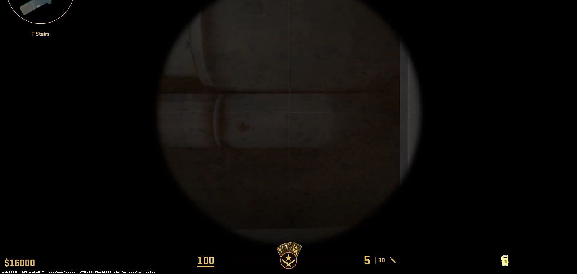 Wall bang spot on T Spawn (Image via Valve || YouTube/Acehunter1)