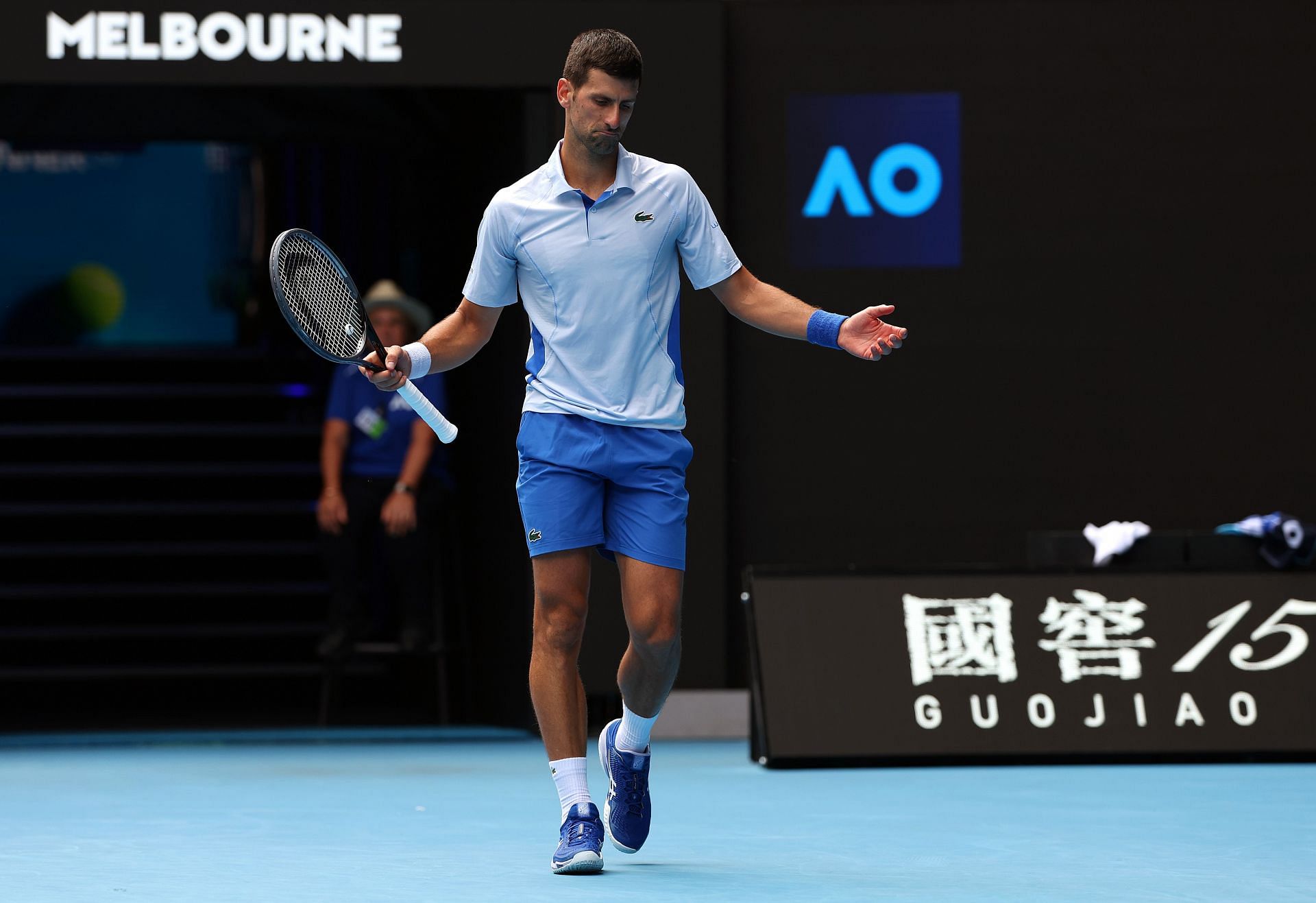 Novak Djokovic at Australian Open 2024 - Day 13