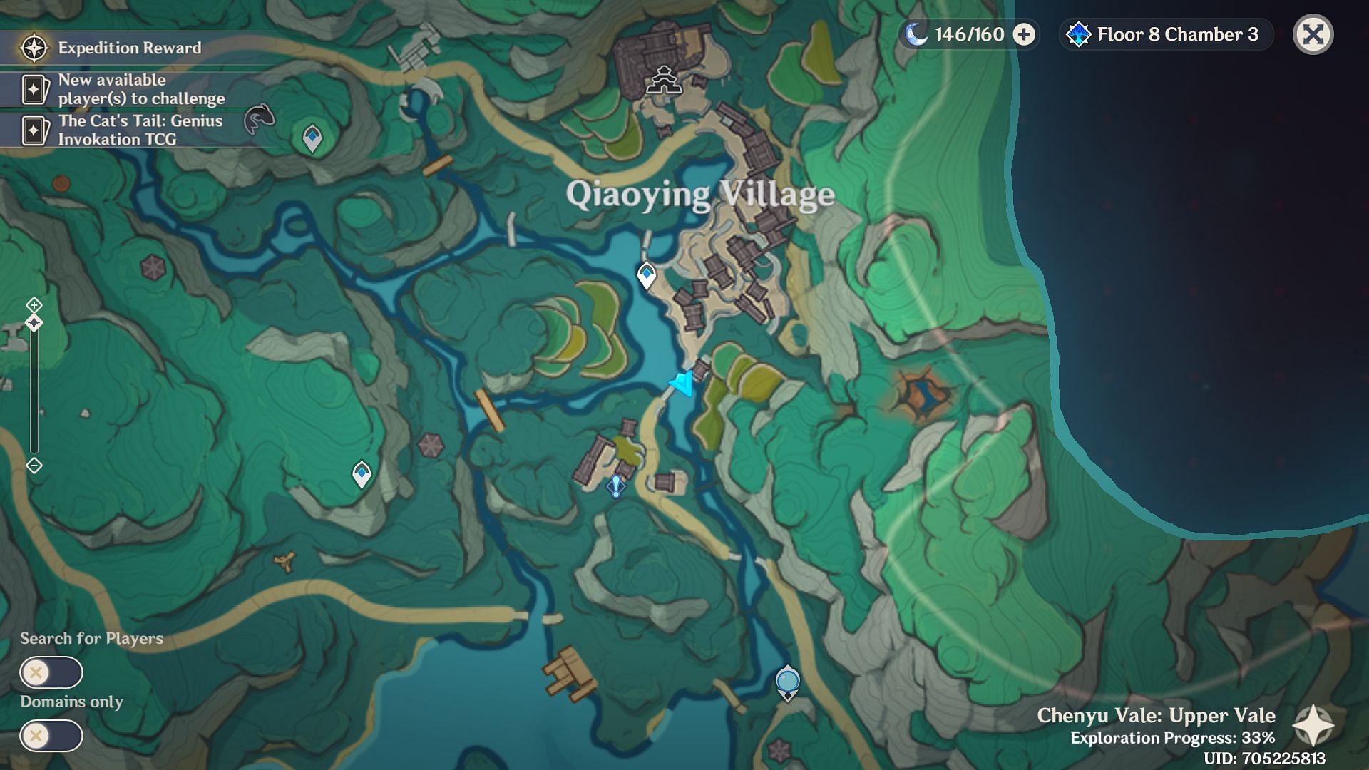 Sir Pouncealot location near Qiaoying Village bridge (Image via HoYoverse)