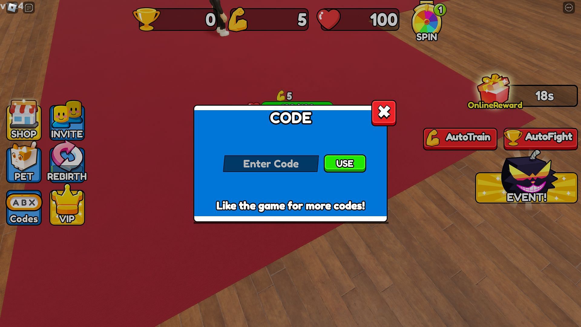 Active codes for Boxing Star Simulator (Image via Roblox)