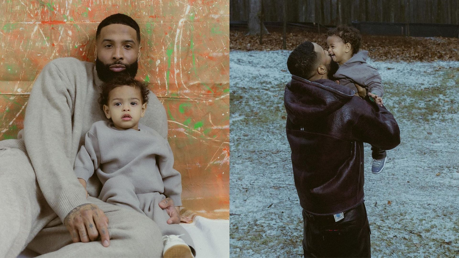 Odell Beckham and his son Zydn