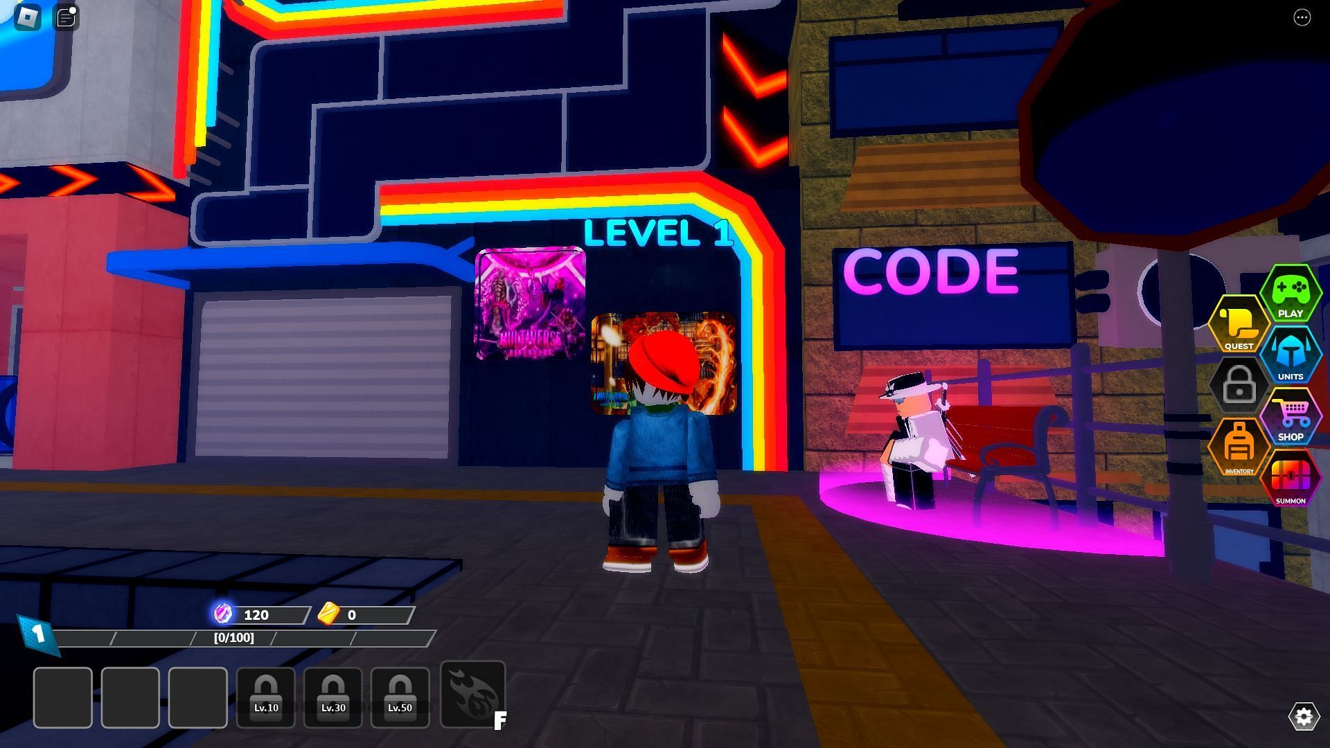 How to redeem codes for Multiverse Defenders (Image via Roblox)