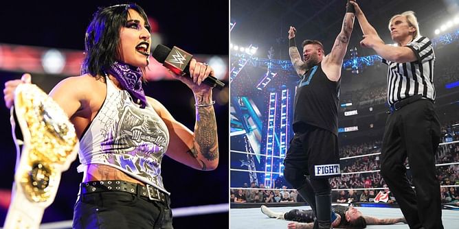 Rhea Ripley upset after Dominik Mysterio's match; sends a message