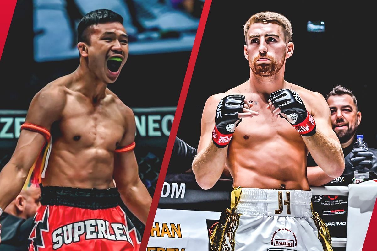 Superlek (L) is open to facing Jonathan Haggerty (R) in a rematch. -- Photo by ONE Championship