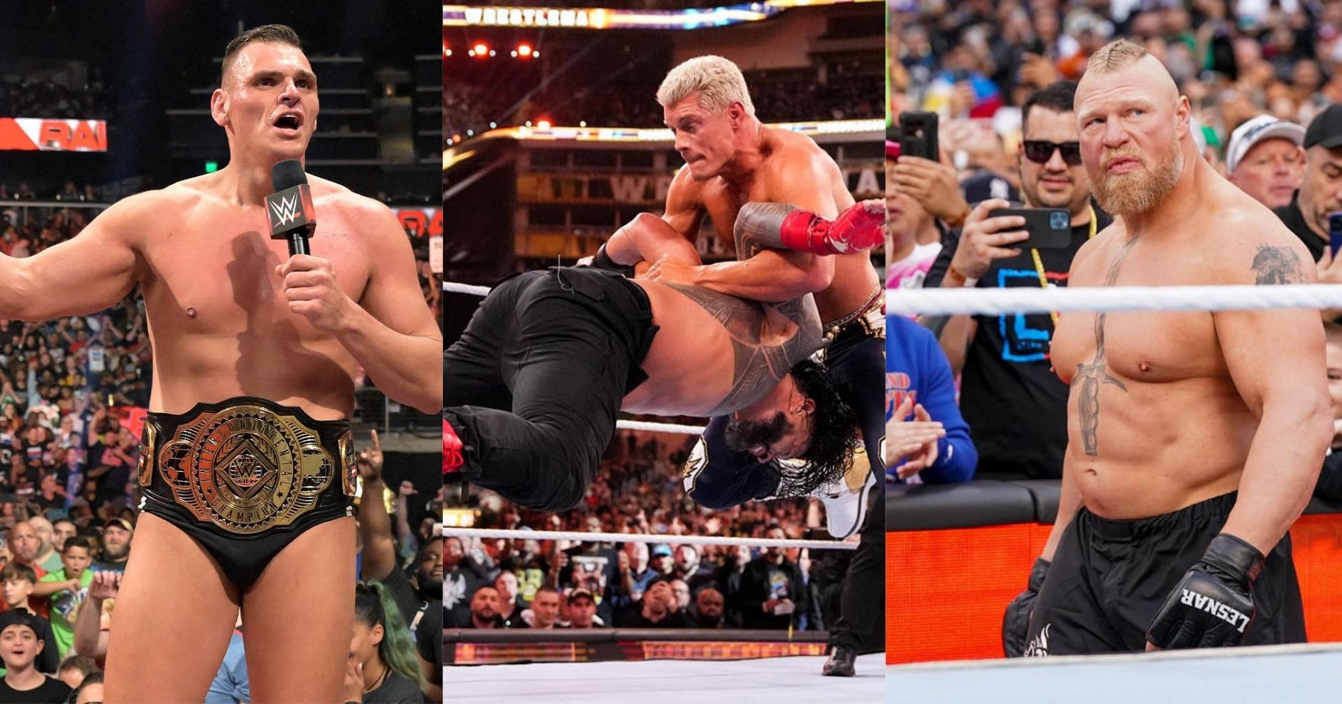 GUNTHER, Roman Reigns, Cody Rhodes &amp; Brock Lesnar 