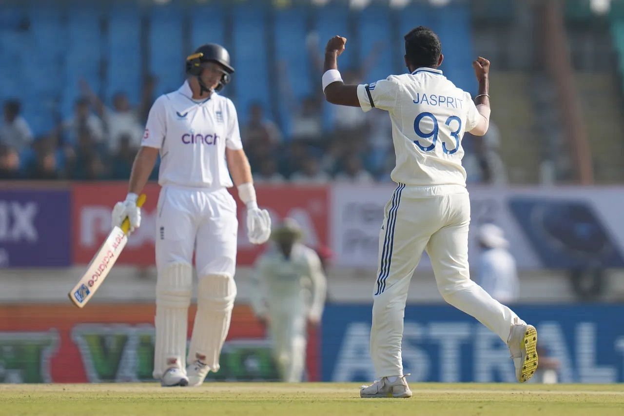 Joe Root was dismissed while trying to play a reverse scoop off Jasprit Bumrah