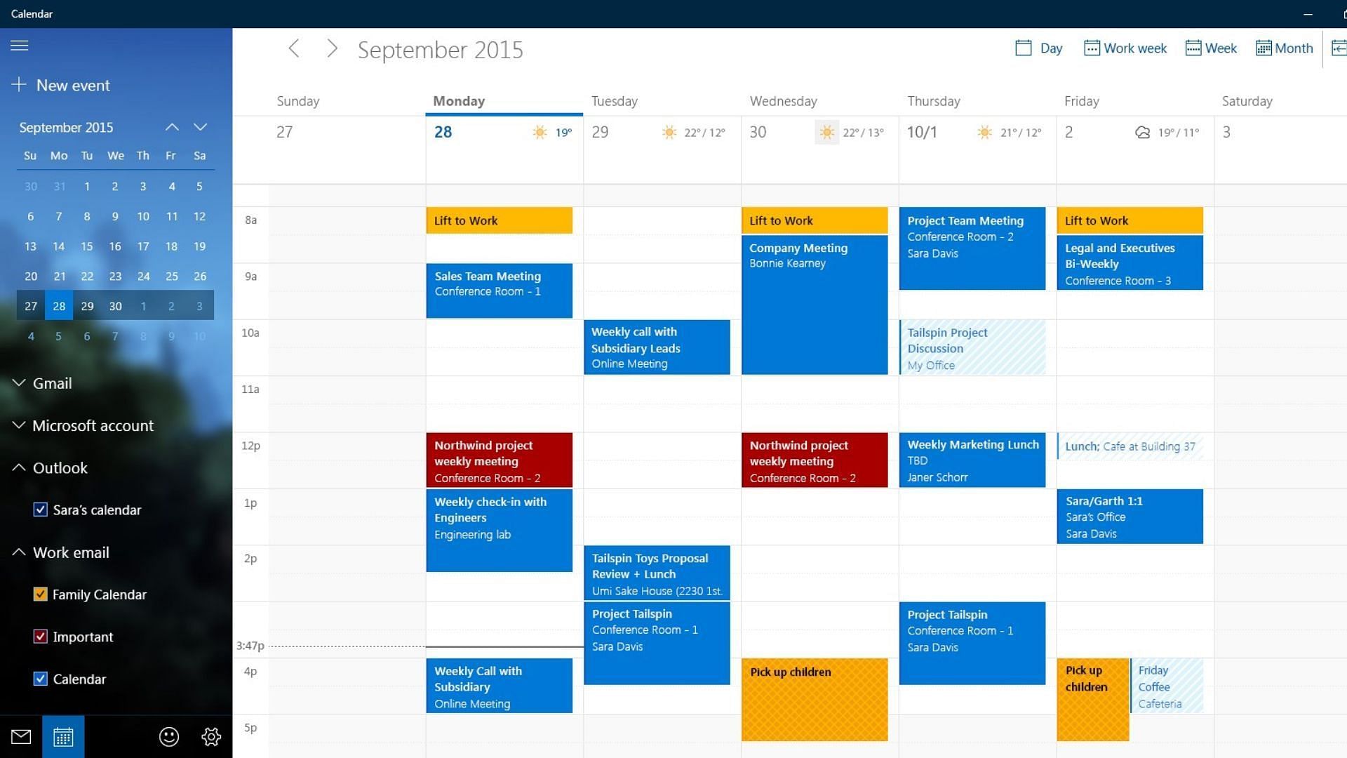Microsoft Calendar is the most efficient online calendar (Image via Microsoft)