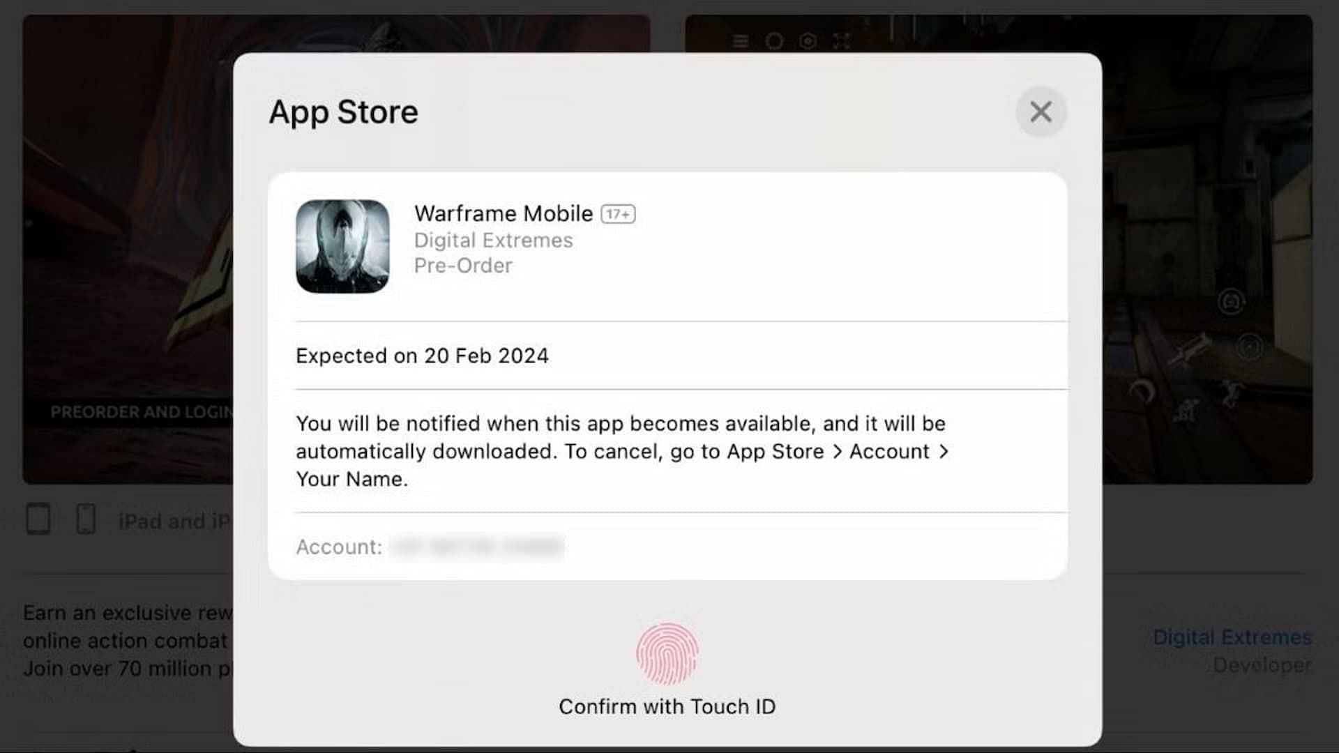 Mobile version pre-order on the App Store (Image via App Store)