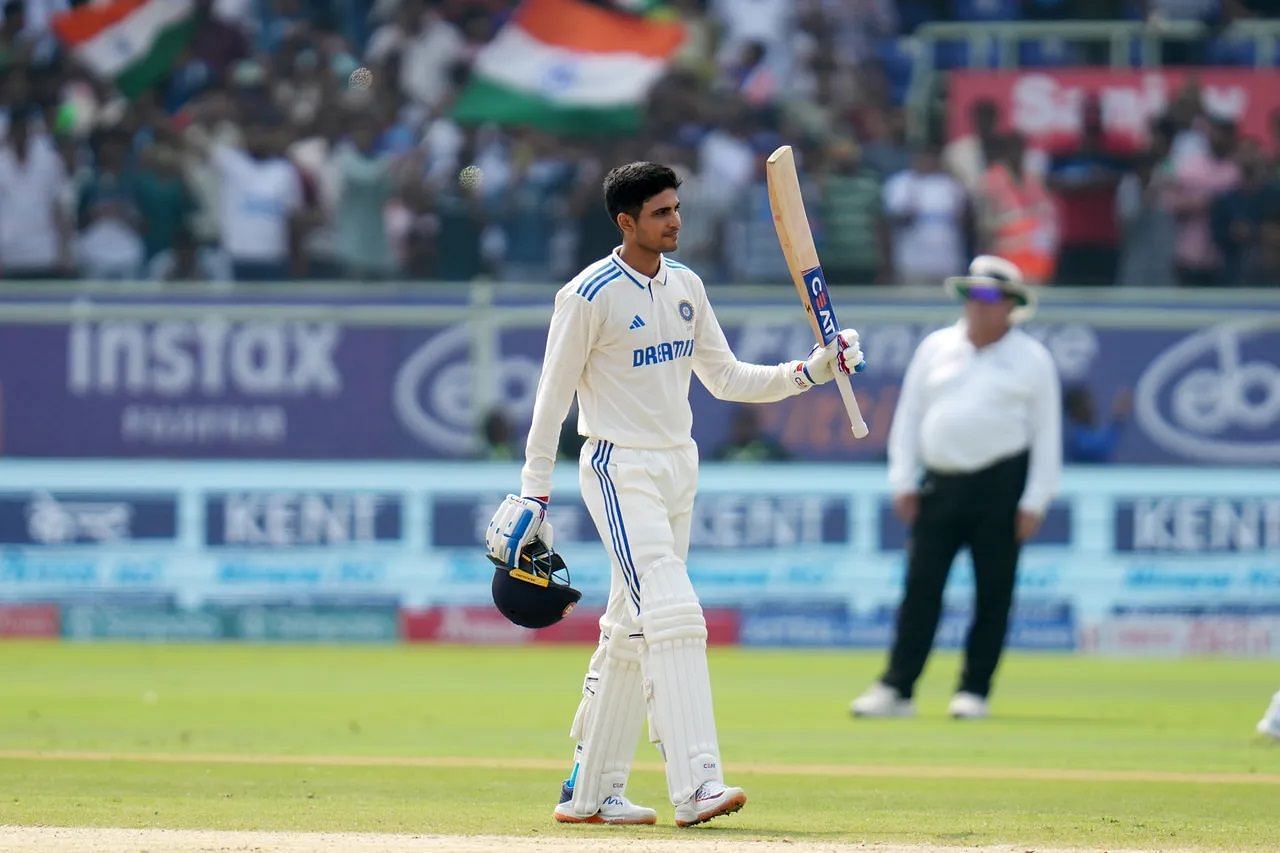 Shubman Gill scored his first Test century as a No. 3 batter. [P/C: BCCI]