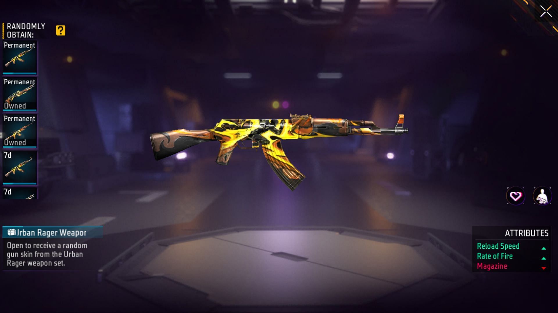 Open the loot crate to get gun skins (Image via Garena)