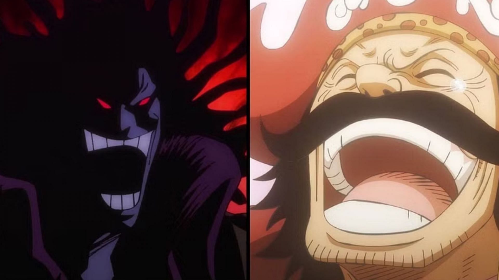 Rocks D. Xebec and Gol D. Roger as seen in One Piece (Image via Toei Animation)