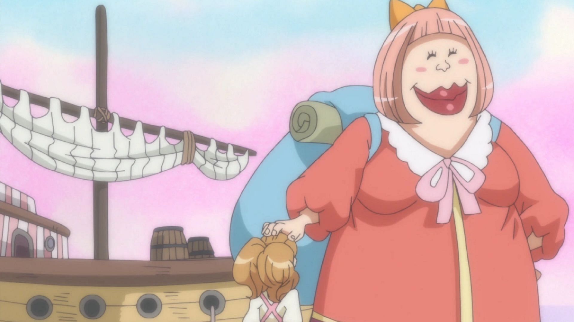 Charlotte Lola as seen in One Piece (Image via Toei Animation)