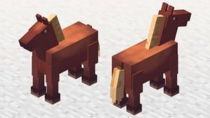 What do horses eat in Minecraft?
