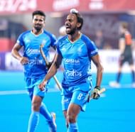 Hardik Singh scored India's first goal