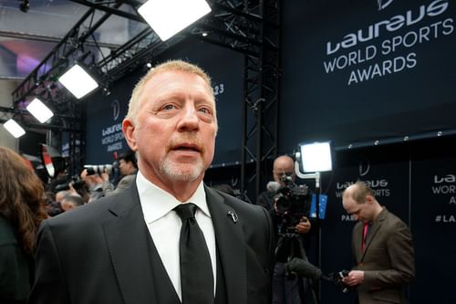 Boris Becker at the 2023 Laureus World Sport Awards in Paris