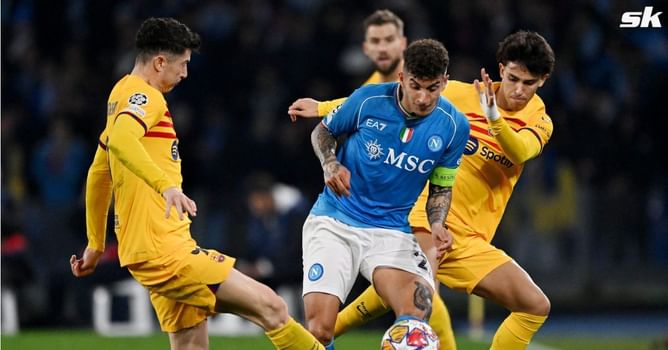 "Winnable match fumbled so hard" "Miserable outcome" - Fans react as Barcelona held to 1-1 draw by Napoli in the Champions League