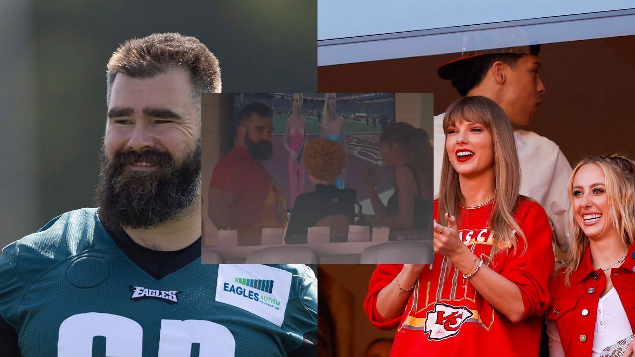 Taylor Swift and Ice Spice met Jason Kelce