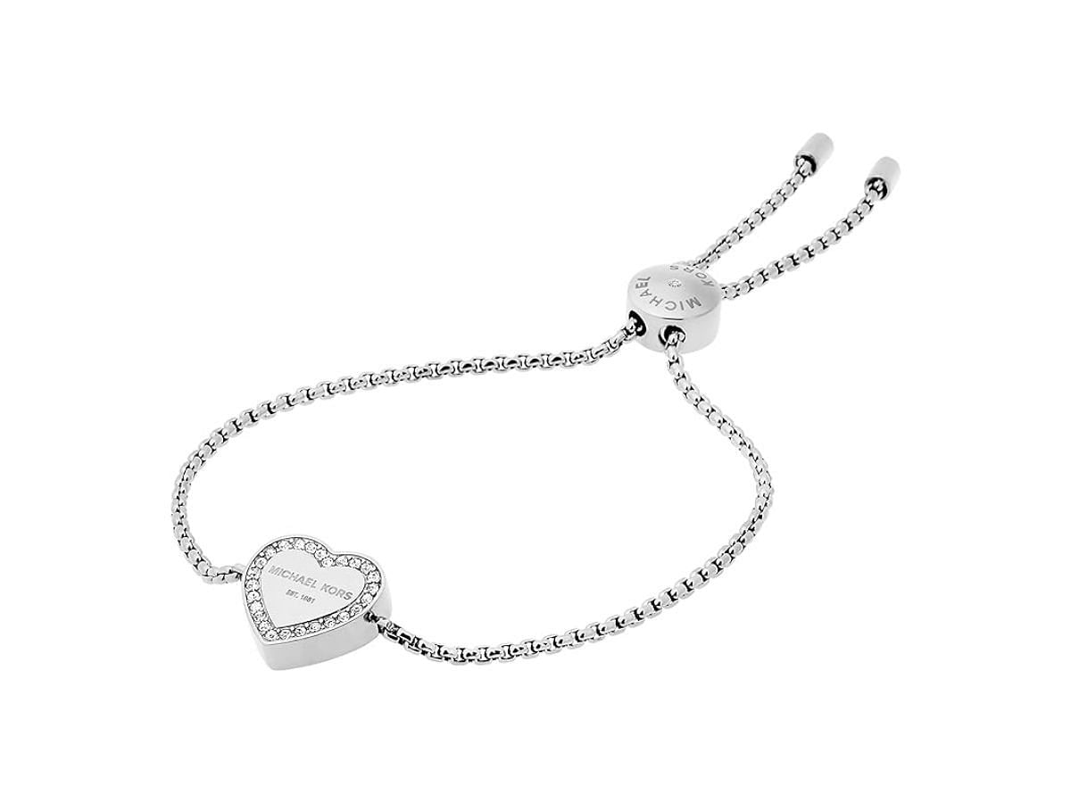 The Michael Kors heartshaped bracelet (Image via Amazon)