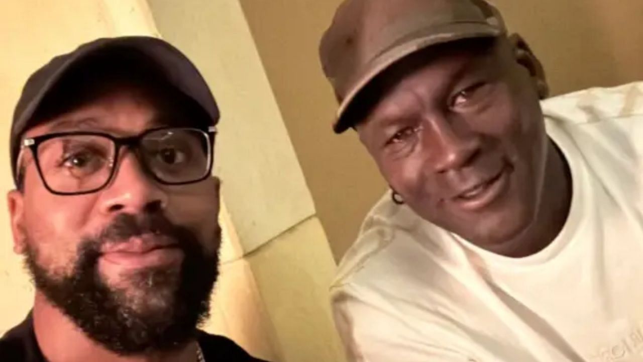 Marcus Jordan posted a photo with his father, Michael Jordan.