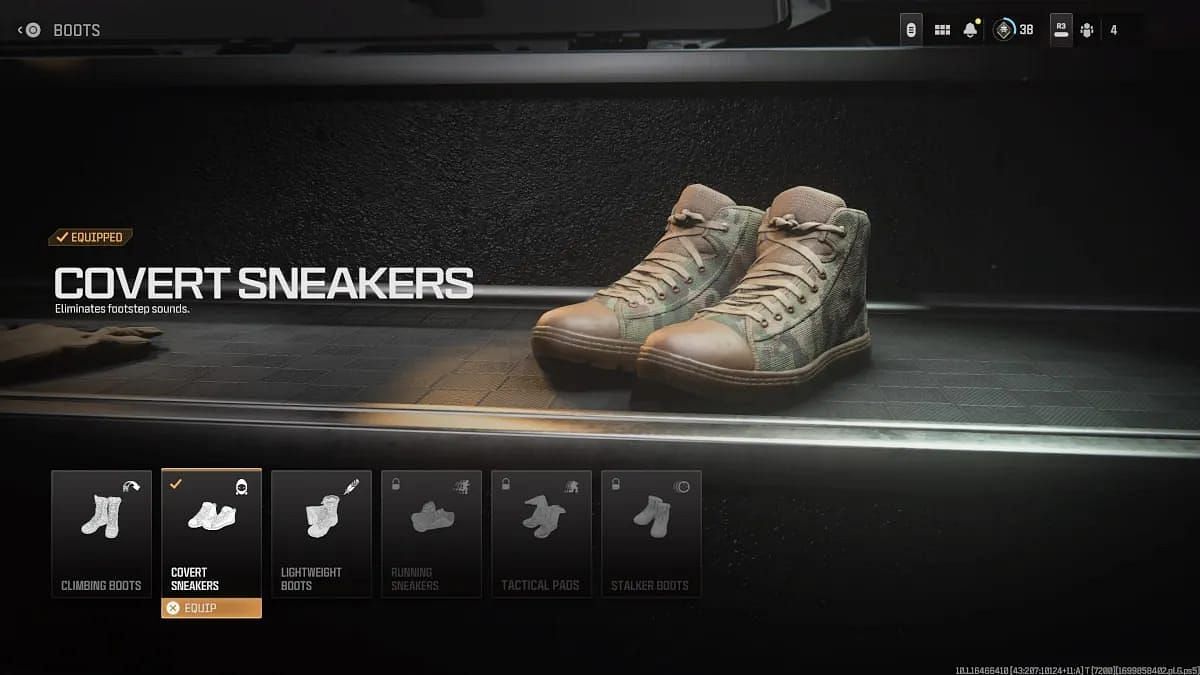 Covert Sneakers (Image via Activision)