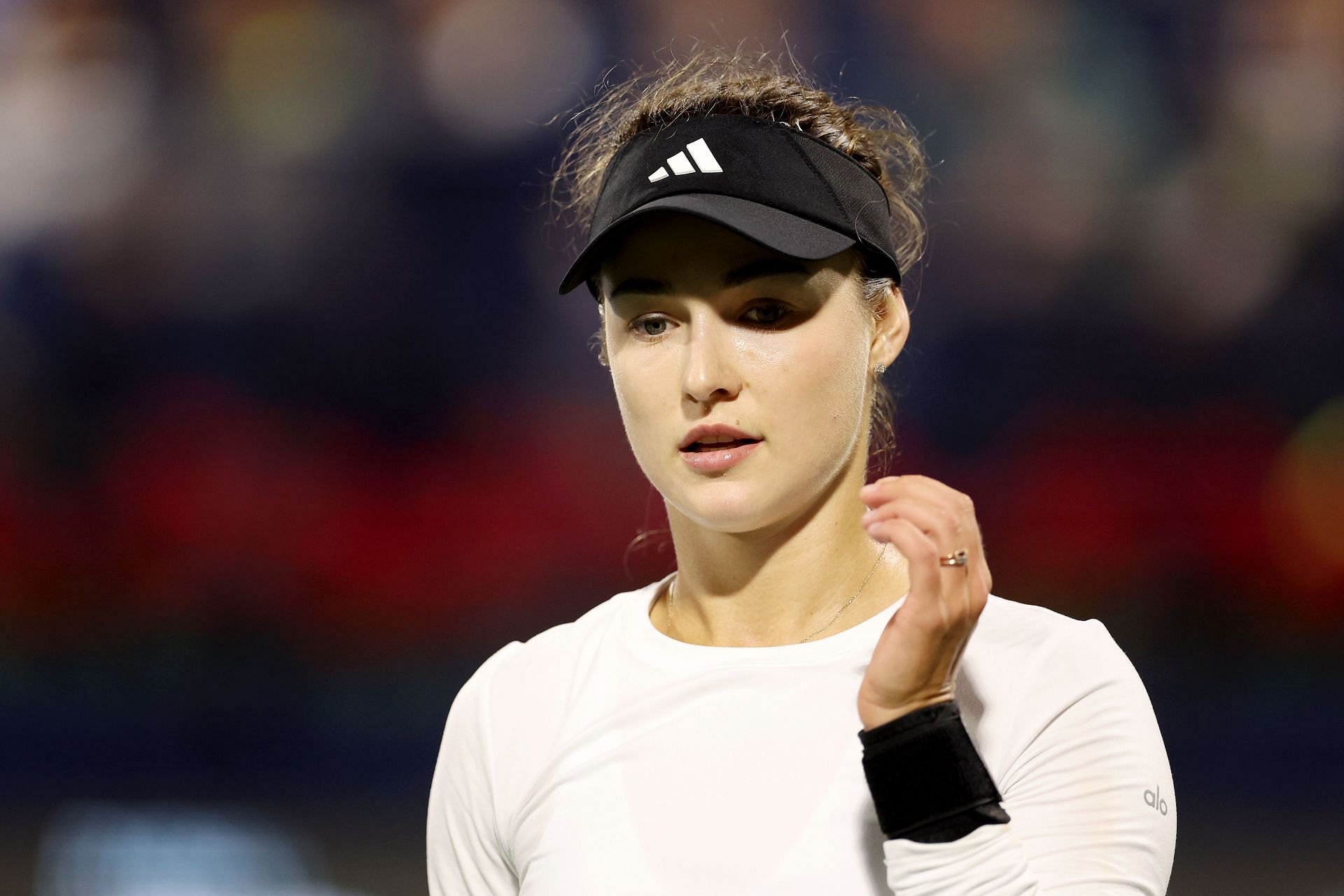 Anna Kalinskaya at the 2024 Dubai Tennis Championships