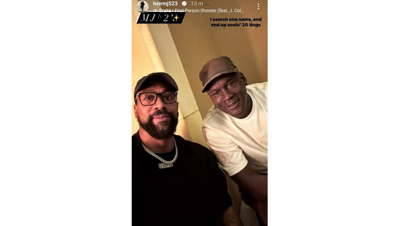 Marcus Jordan watched the Super Bowl with his legendary father Michael Jordan