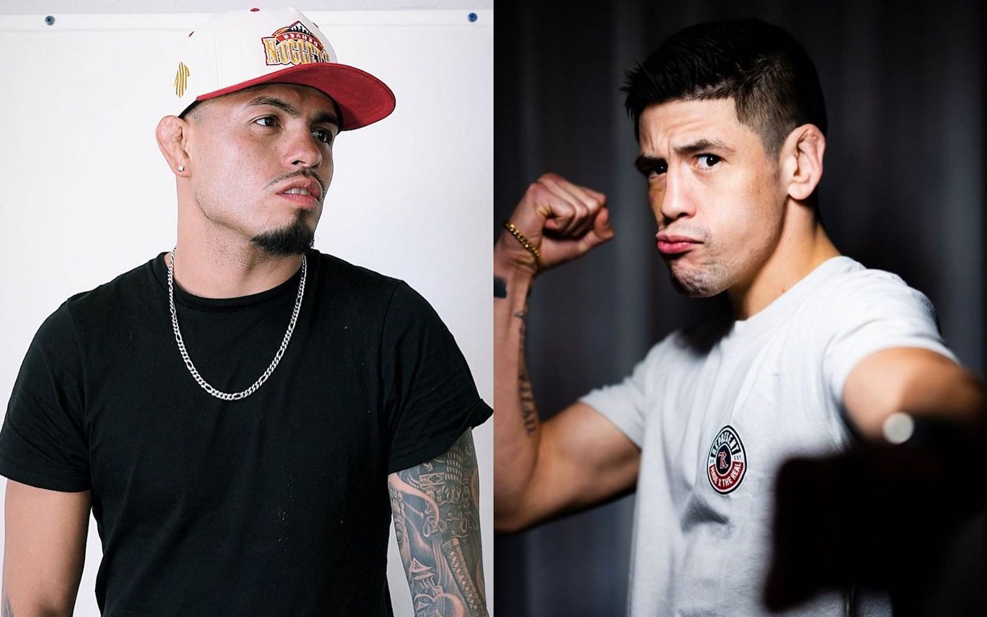 Brandon Royval (left) takes on Brandon Moreno (right) at UFC Mexico [Images courtesy @theassassinbaby and @broyval on Instagram]