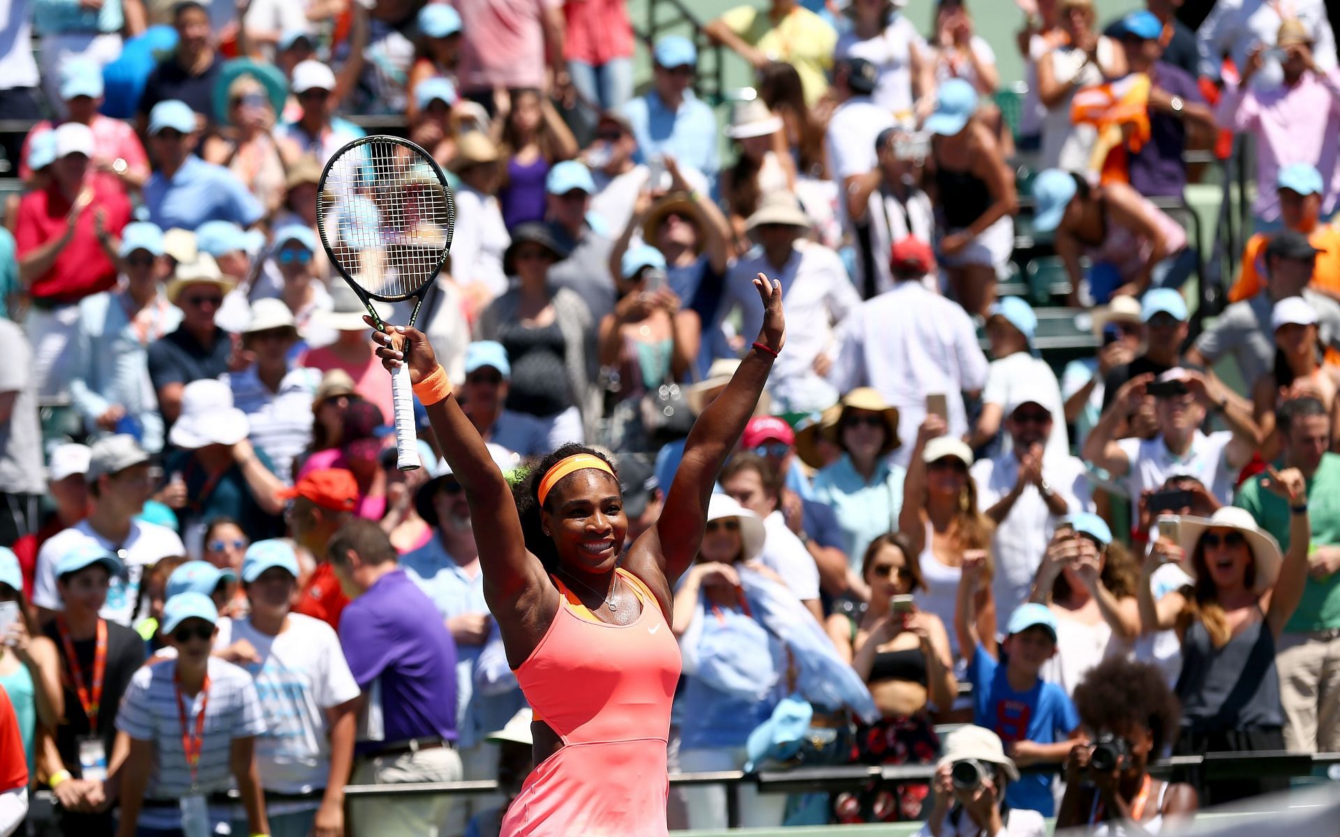 Serena Williams pictured at 2015 Miami Open