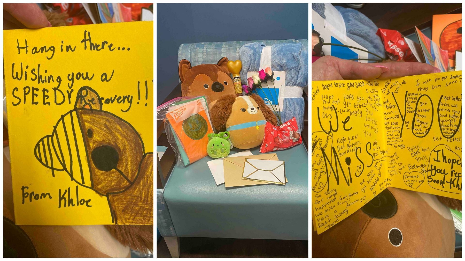 Messages from Rayan&#039;s classmates (Image via GoFundMe)