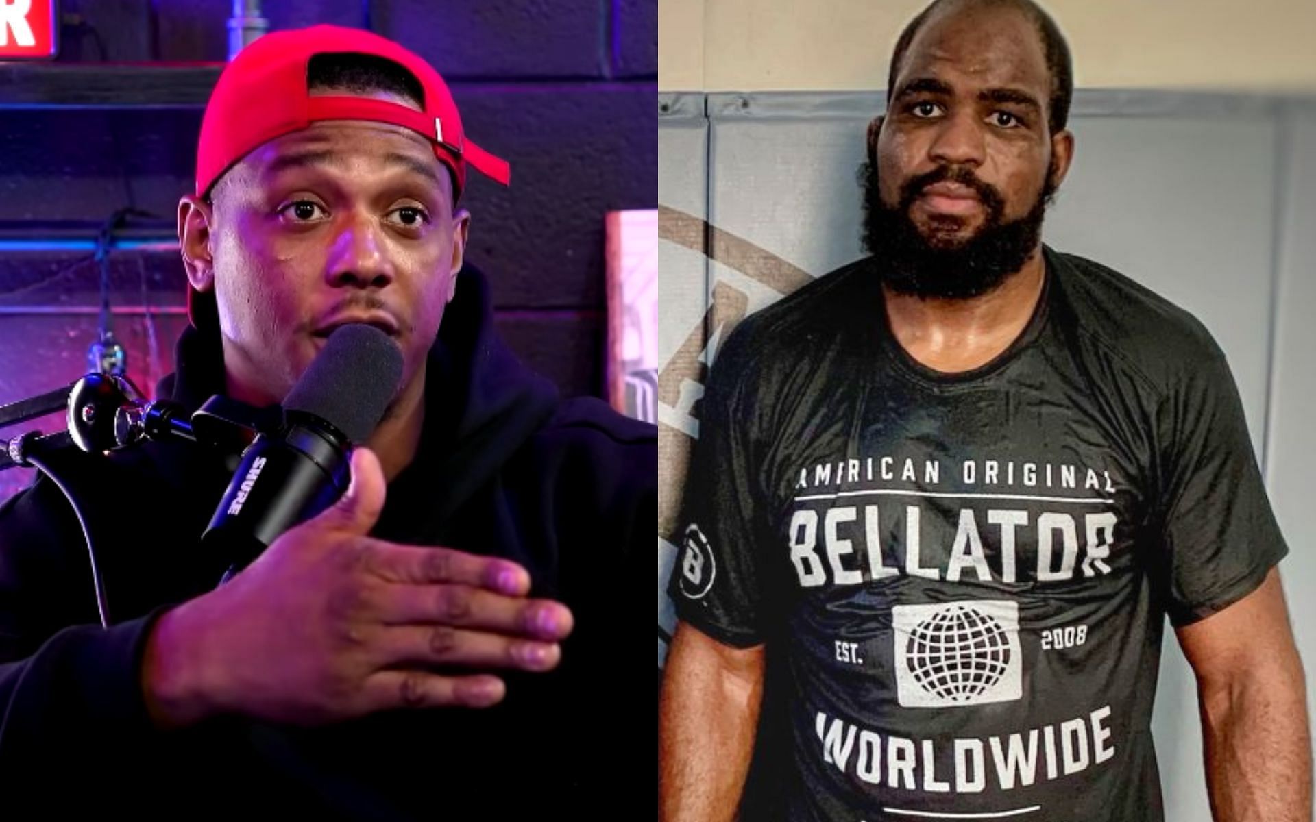 Corey Anderson [Right] slams the UFC light heavyweight division and Jamahal Hill