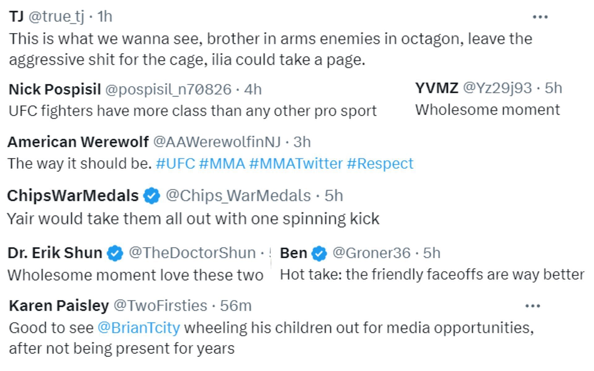 Screenshot of fan reactions to Oscar Willis' post on X