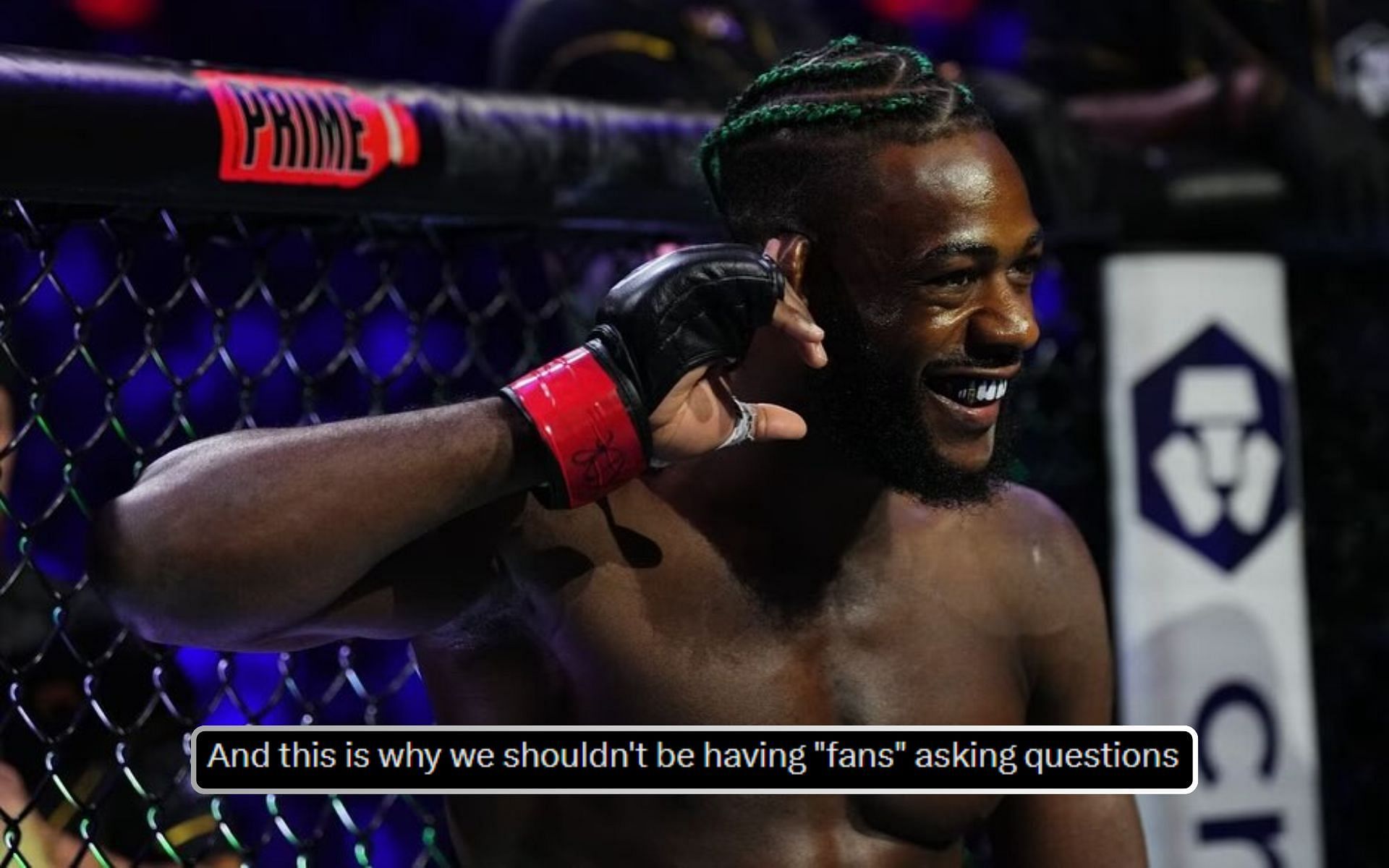 Fan boos Aljamain Sterling during UFC 300 Q&amp;A for no reason