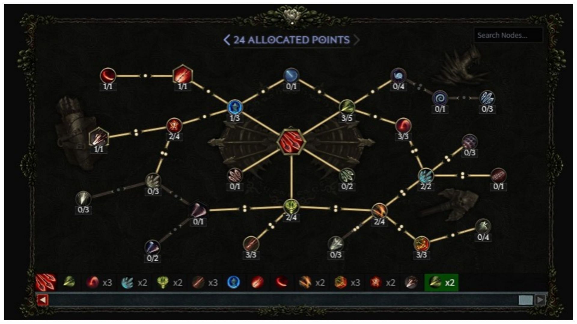 Multishot tree layout (Image via Eleventh Hour Games || Maxroll.gg)