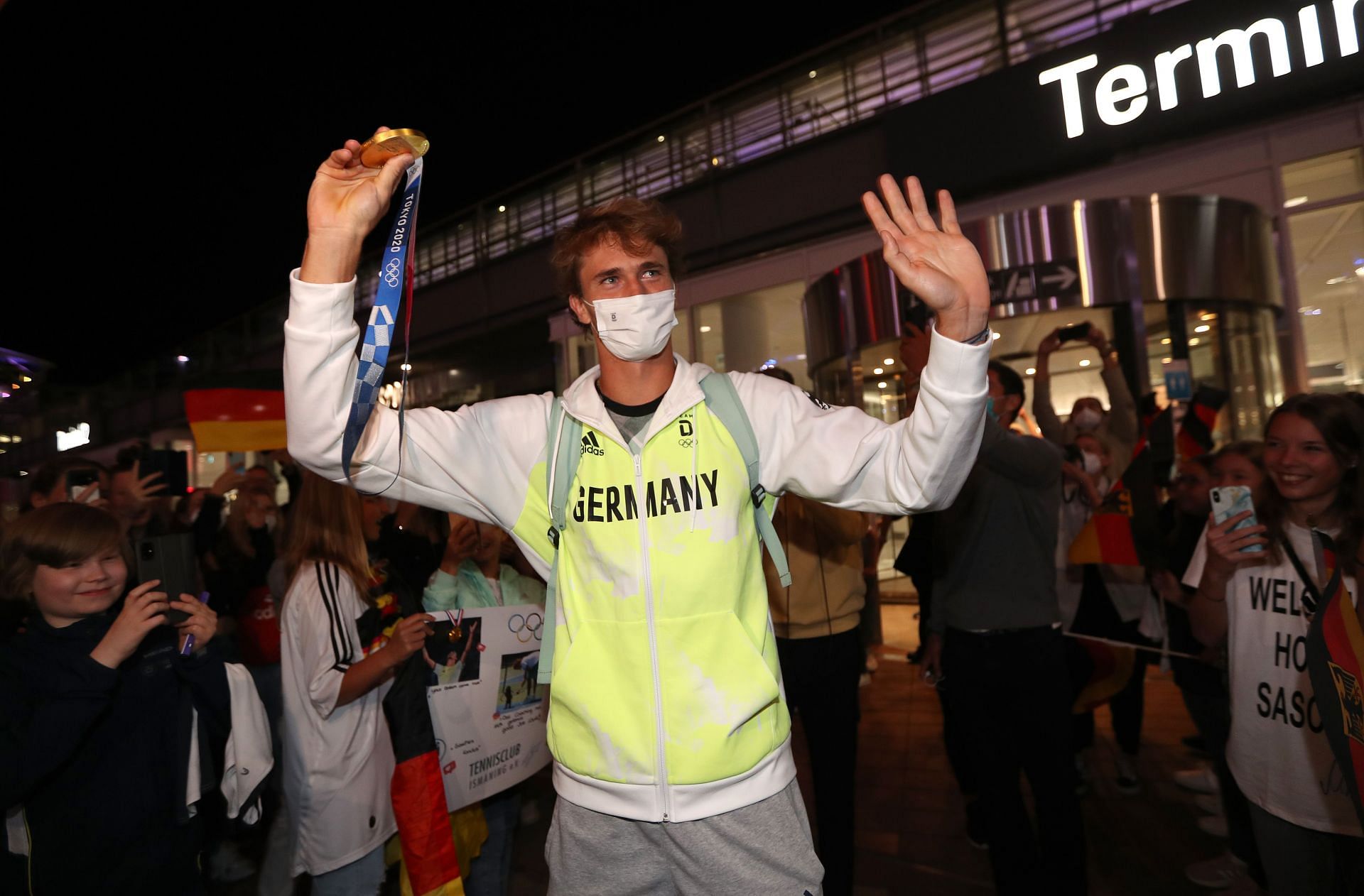 Tokyo 2020 Gold Medalist Alexander Zverev Returns To Germany