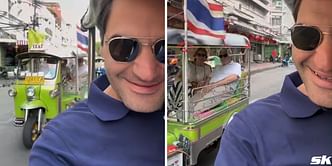 WATCH: Roger Federer and his parents Robert & Lynette enjoy 'Fast and Furious'-style Tuk-Tuk ride in Thailand