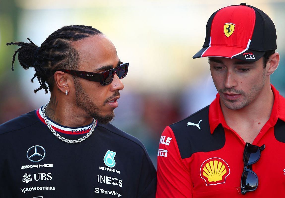 Lewis Hamilton could be set to join Ferrari in 2024 (Image by @fiagirly from X)