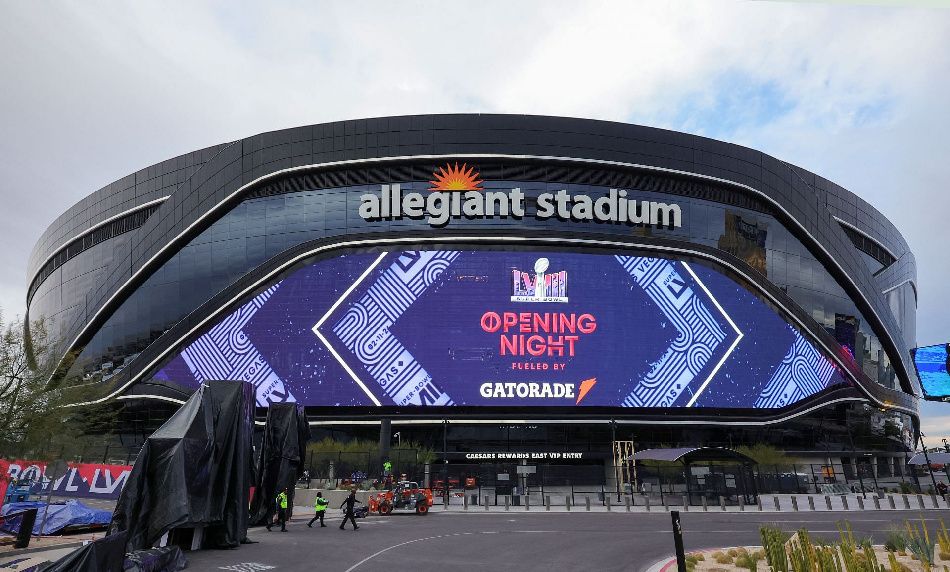 Allegiant Stadium in Las Vegas will host the Super Bowl this year