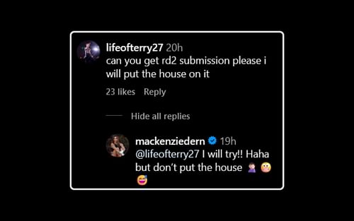 Credits: @mackenziedern on Instagram