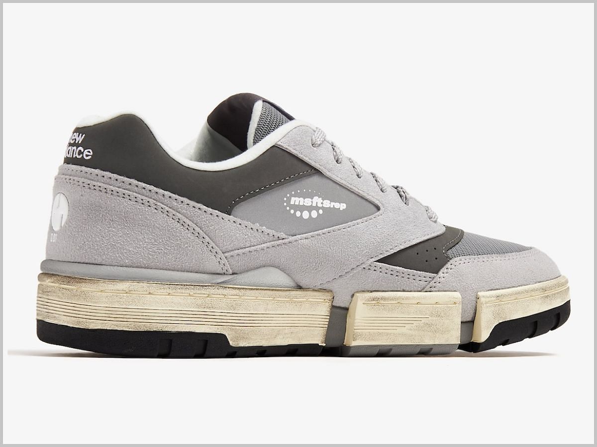 MSFTSrep and New Balance 0.01 &ldquo;Grey&rdquo; sneakers (Image via Twitter/@lsdls)