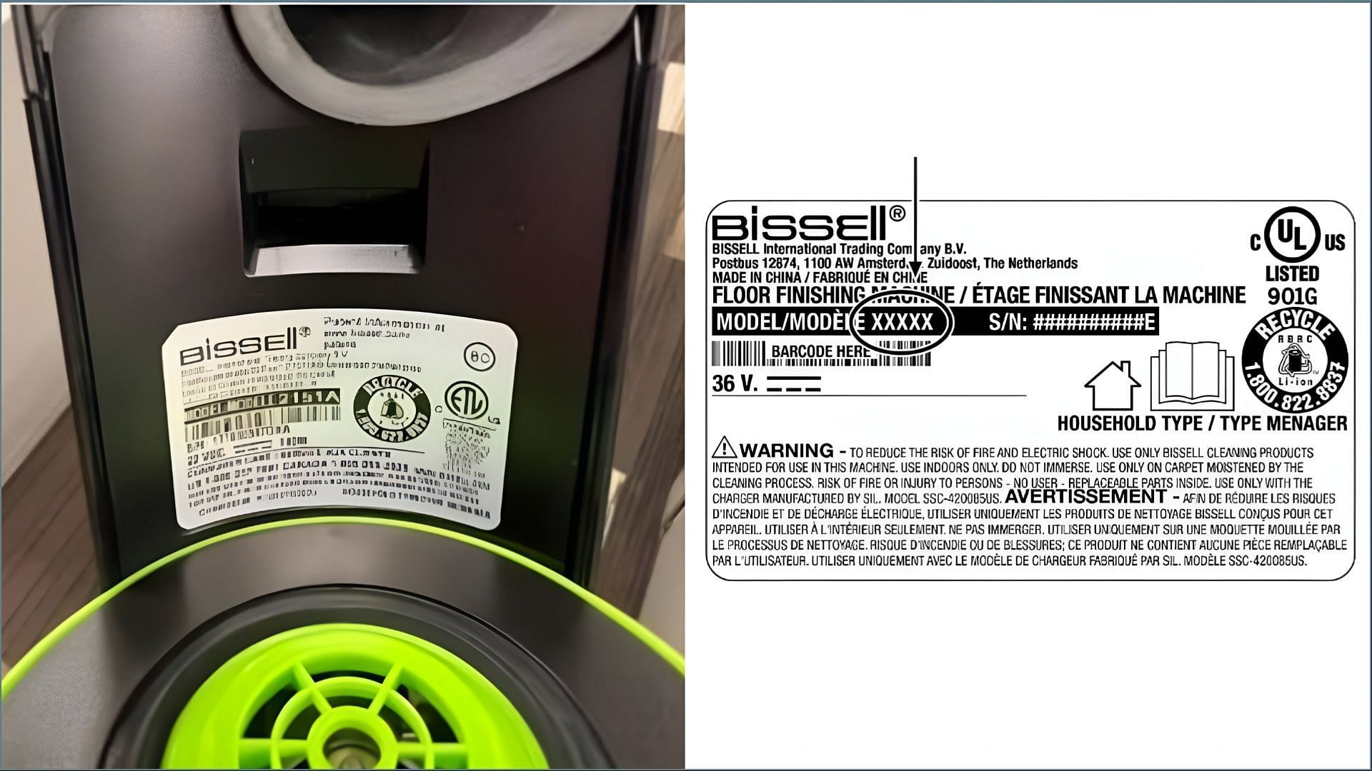 The recalled Bissell vacuum cleaner models were sold through major retailers across the United States and Canada (Image via CPSC)