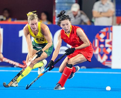 China stunned the Australians 3-0 at the Women's Hockey Pro League Image Ctsy: FIH Twitter