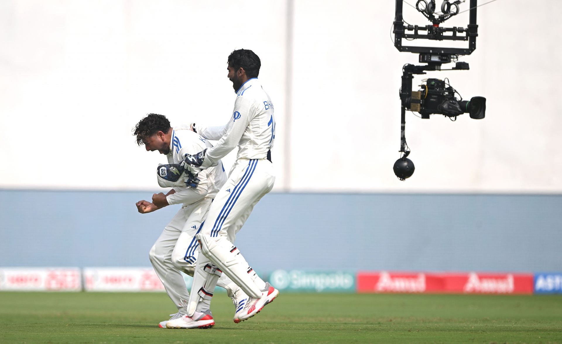 KS Bharat in action: India v England - 2nd Test Match: Day Four