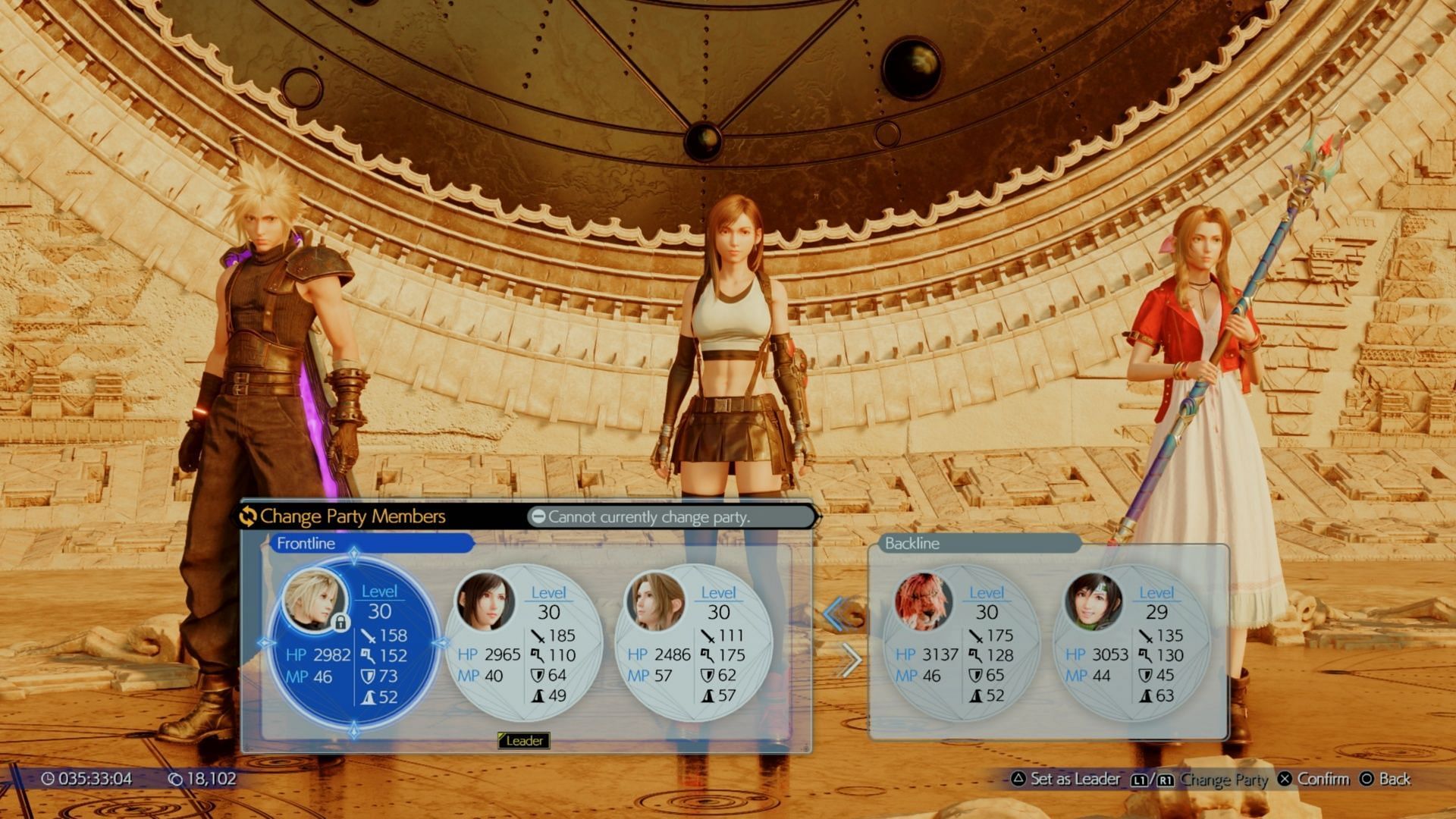 In most cases, you can enter this menu and edit parties (Image via Square Enix)