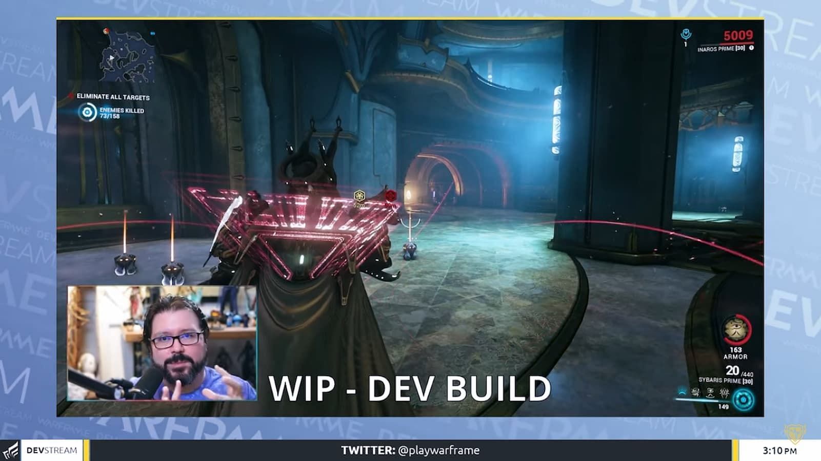 After the Inaros rework, a new Scarab Armor ability can be cast while moving (Image via Devstream)