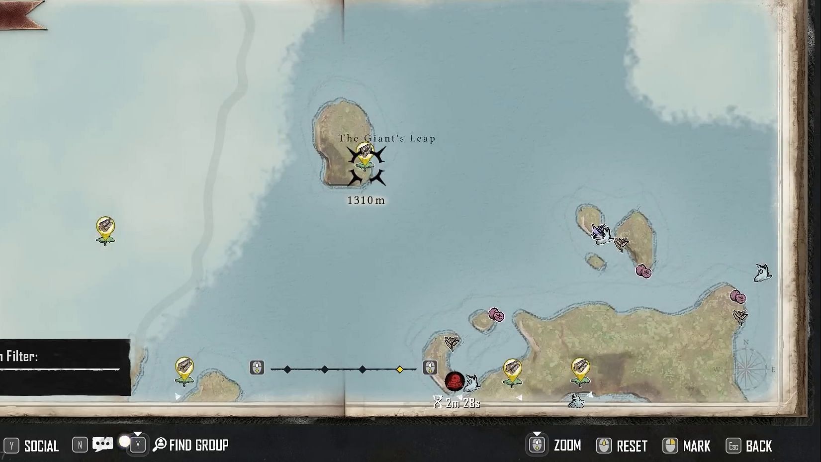 Being able to track materials in maps is crucial for resource gathering in Skull and Bones (Image via Ubisoft || YouTube/GosuNoob)